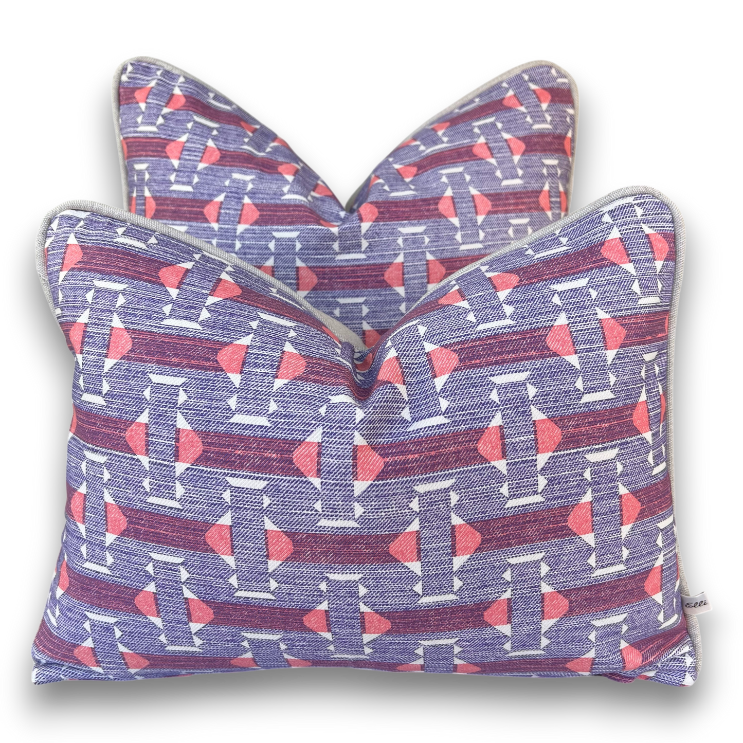 Cushions Made In Fermoie Sicily Luxury Designer Decorative Red Mauve Neutral Cotton Cushion Pillow Throw Cover