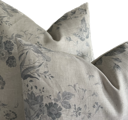 Cabbages and Roses Constance French Blue Vintage Cushions Pillow Cover