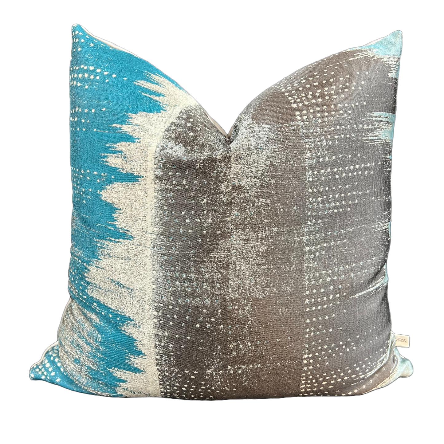 Jane Churchill Leon Contemporary Designer Blue Fabric Sofa Cushion Pillow Cover Throw