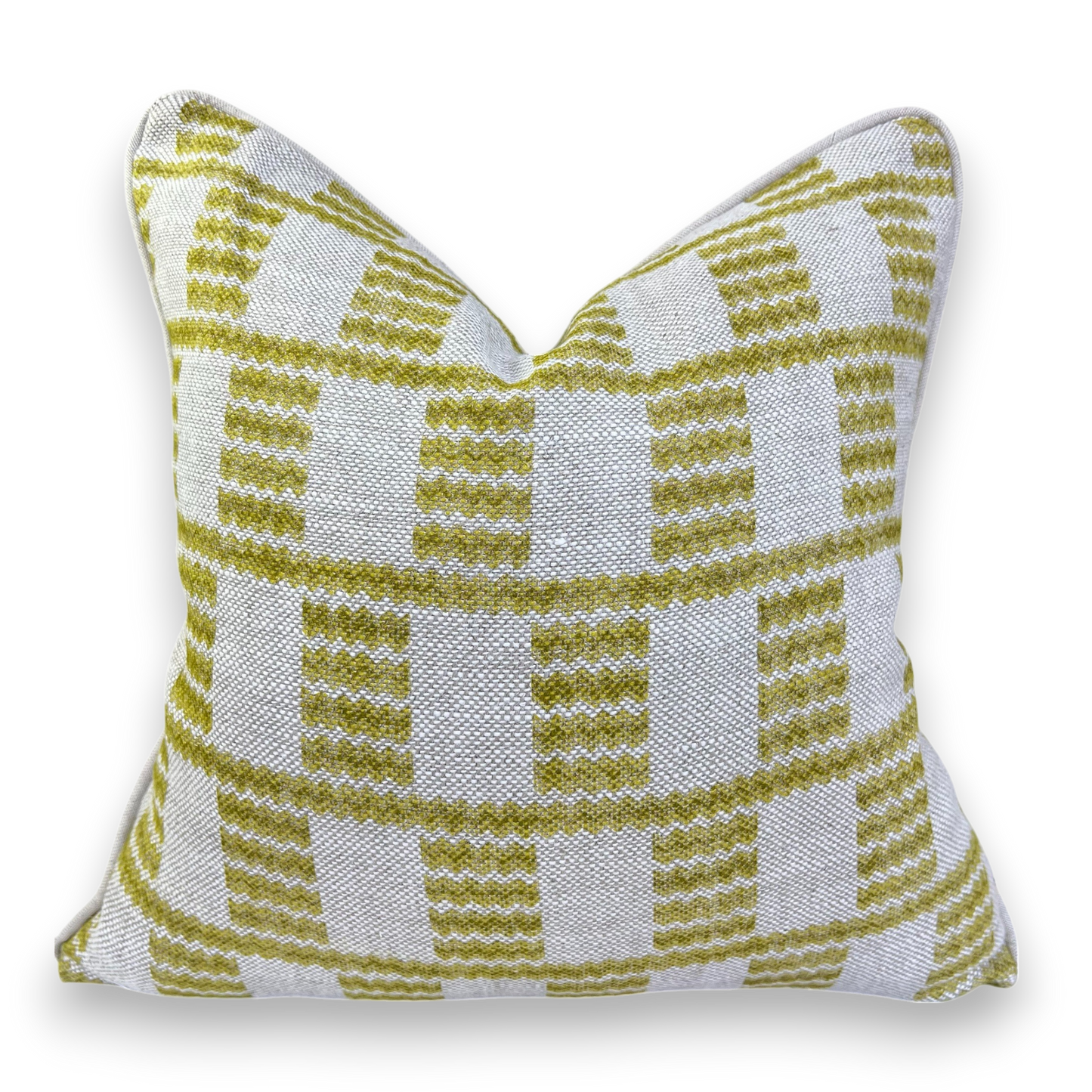 Cushions Made In Fermoie Cove Linen Luxury Designer Decorative Chartreuse Neutral Cushion Pillow Throw Cover