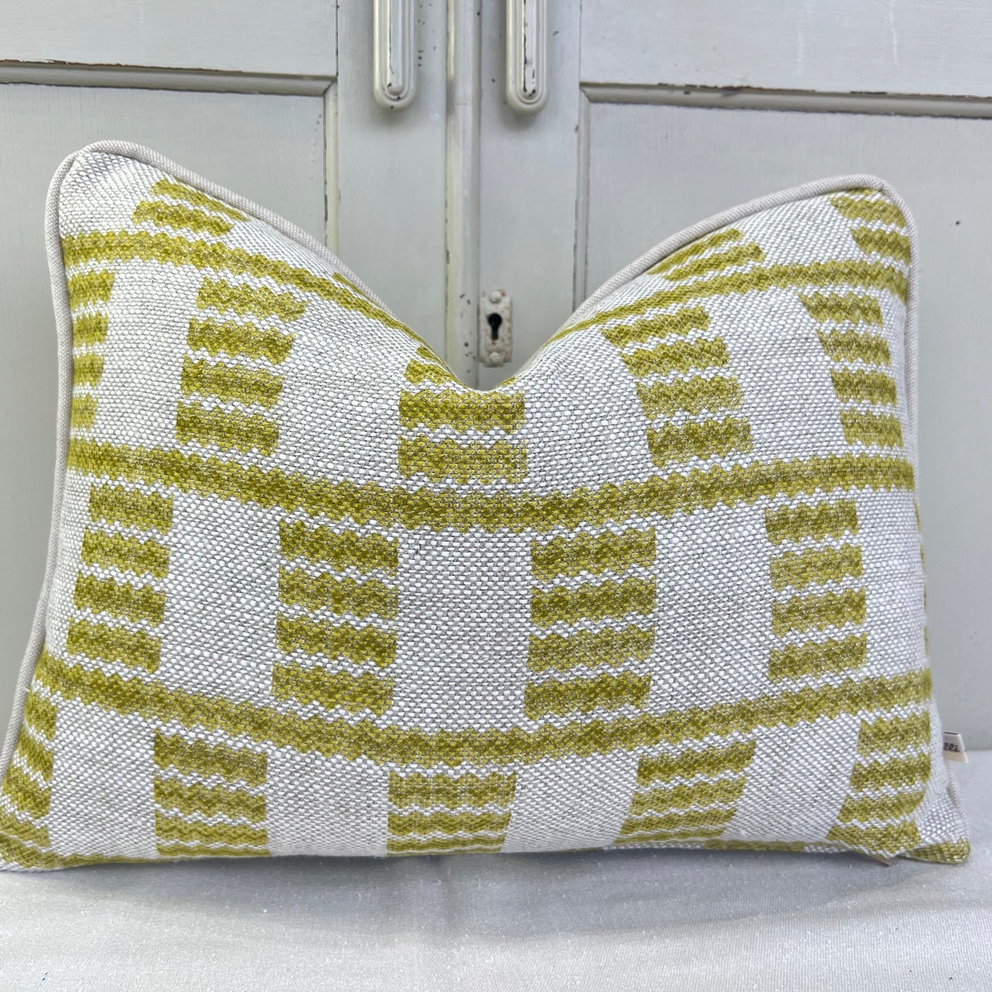 Cushions Made In Fermoie Cove Linen Luxury Designer Decorative Chartreuse Neutral Cushion Pillow Throw Cover