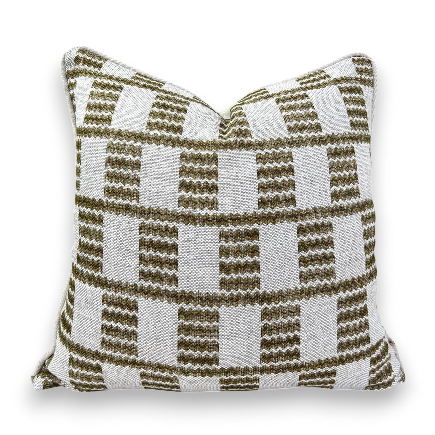 Cushions Made In Fermoie Cove Linen Luxury Designer Decorative Green Neutral Cushion Pillow Throw Cover