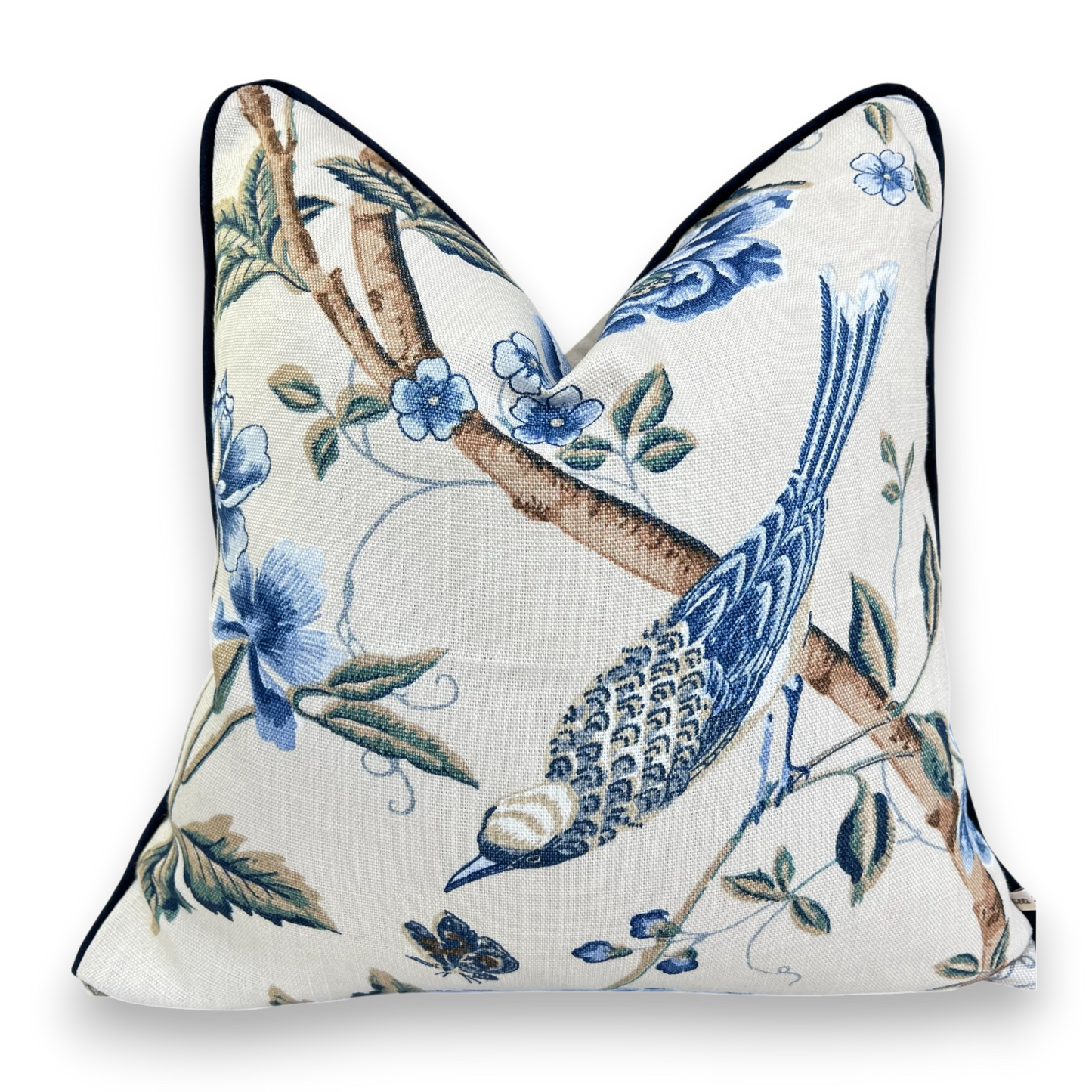 GP & J Baker Elinors Blue Green Bird Luxury Designer Decorative Cushion Throw Pillow Cover
