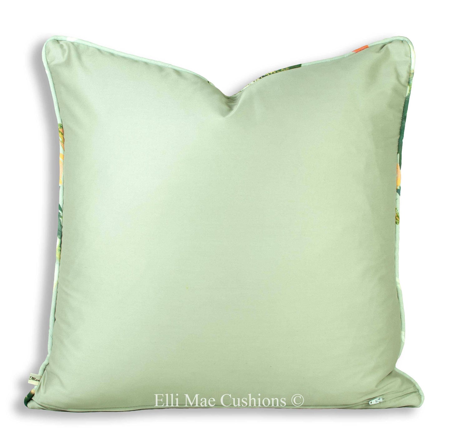 Romo Saphira Luxury Designer Floral Peach Grey Fabric Cushion Pillow Cover