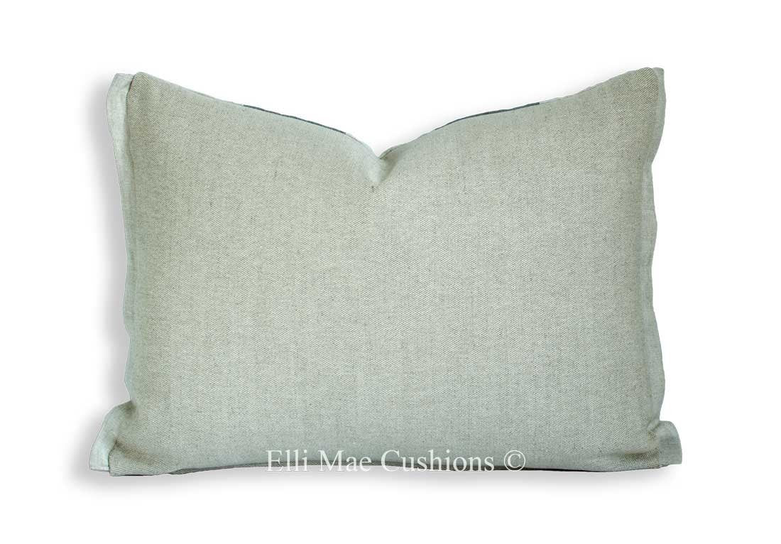 Cabbages and Roses Fabric 3" Slate Stripe Shabby Chic Cushion Pillow Cover