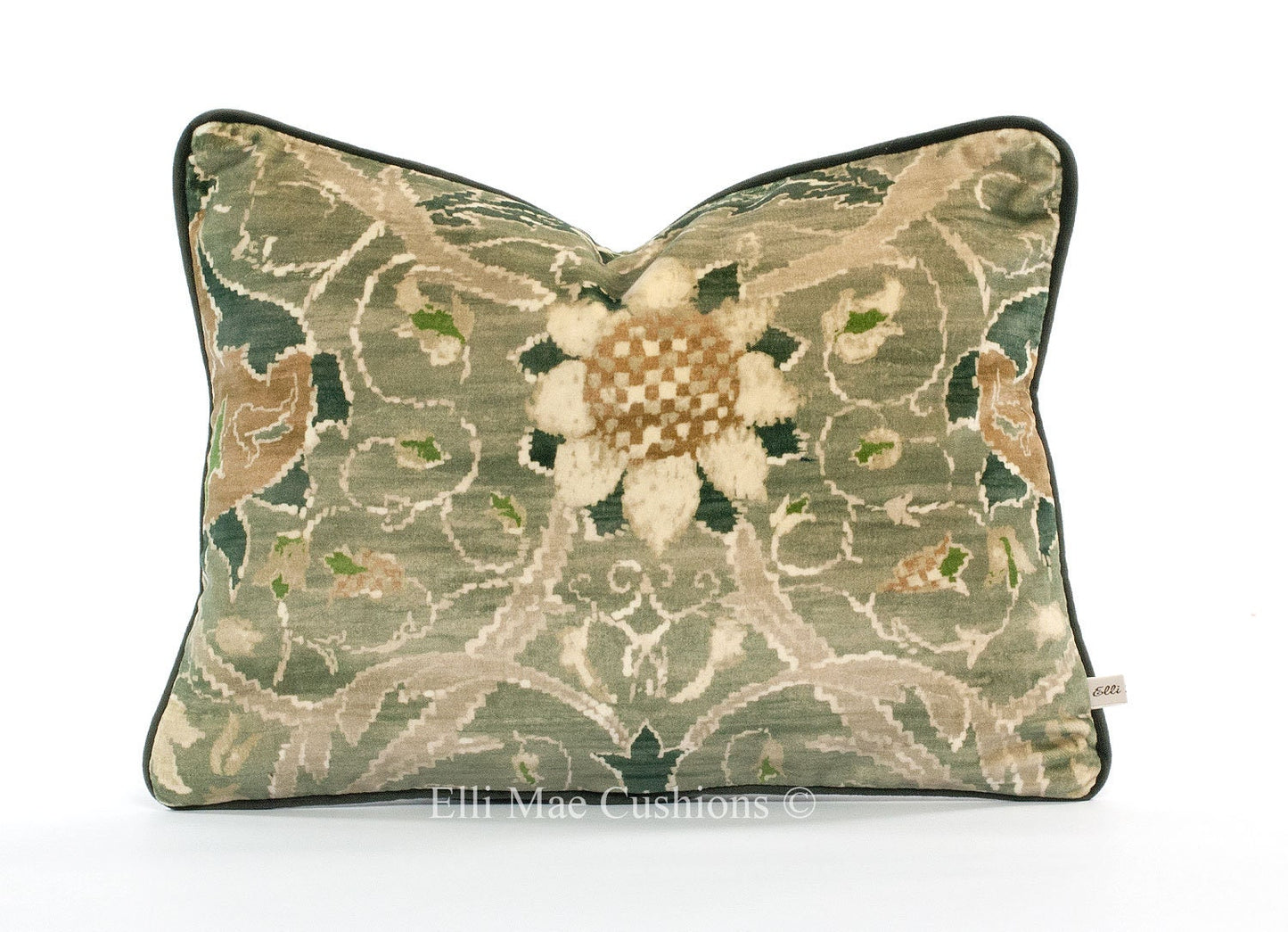 William Morris Montreal Velvet Luxury Designer Grey Cushion Pillow Cover