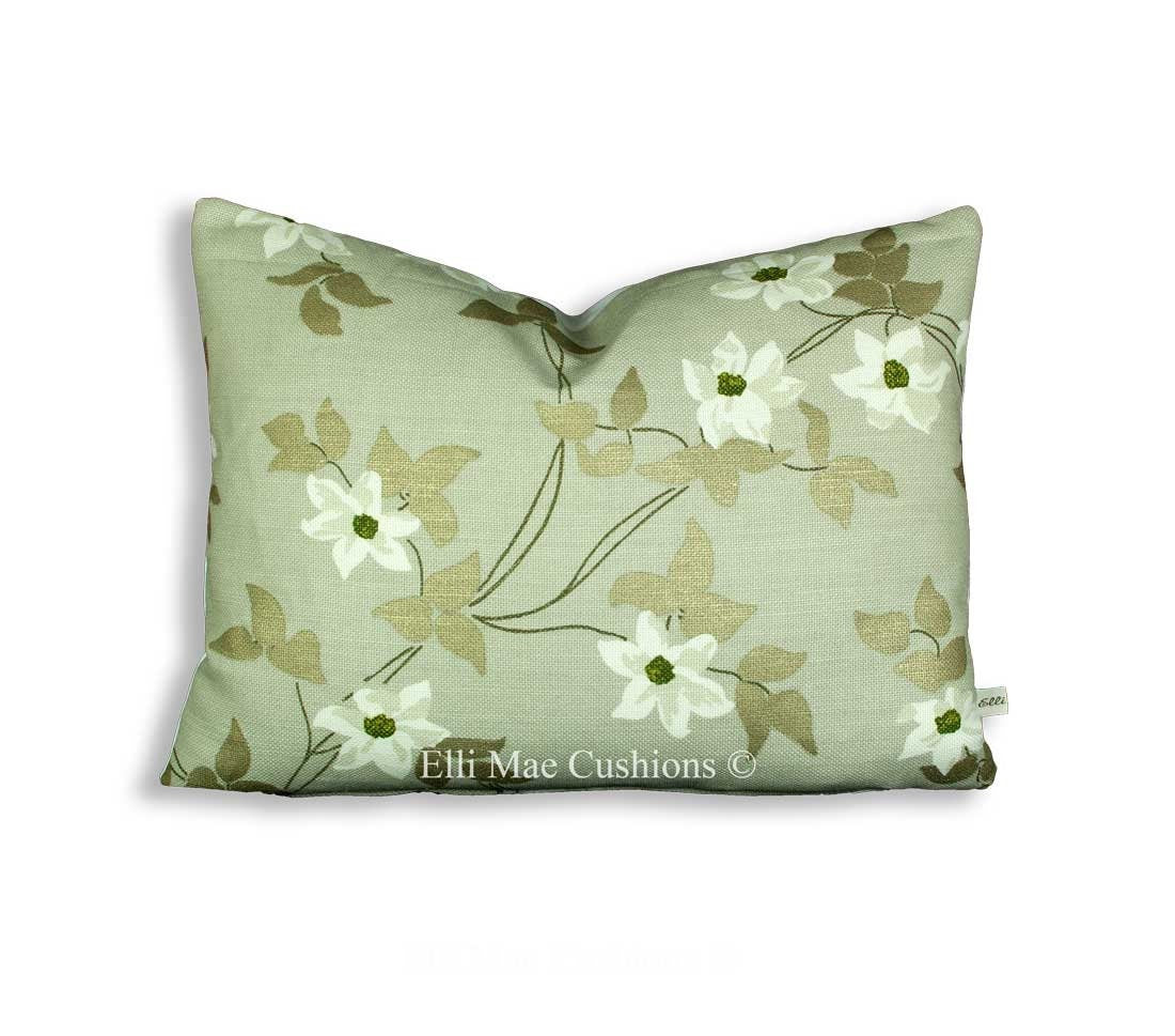 Nina Campbell Malleny Grey Gold Vintage Luxury Linen Fabric Cushion Pillow Cover