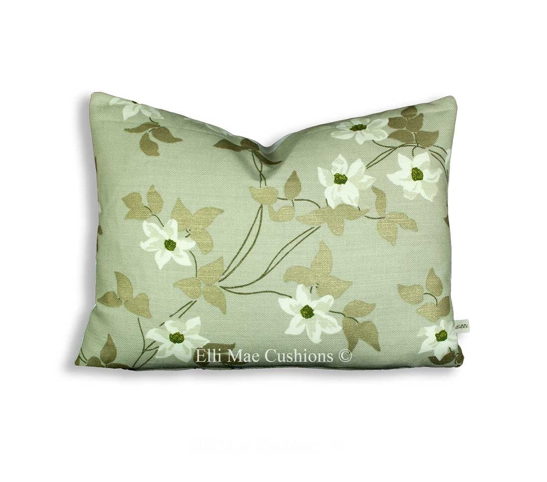 Nina Campbell Malleny Grey Gold Vintage Luxury Linen Fabric Cushion Pillow Cover