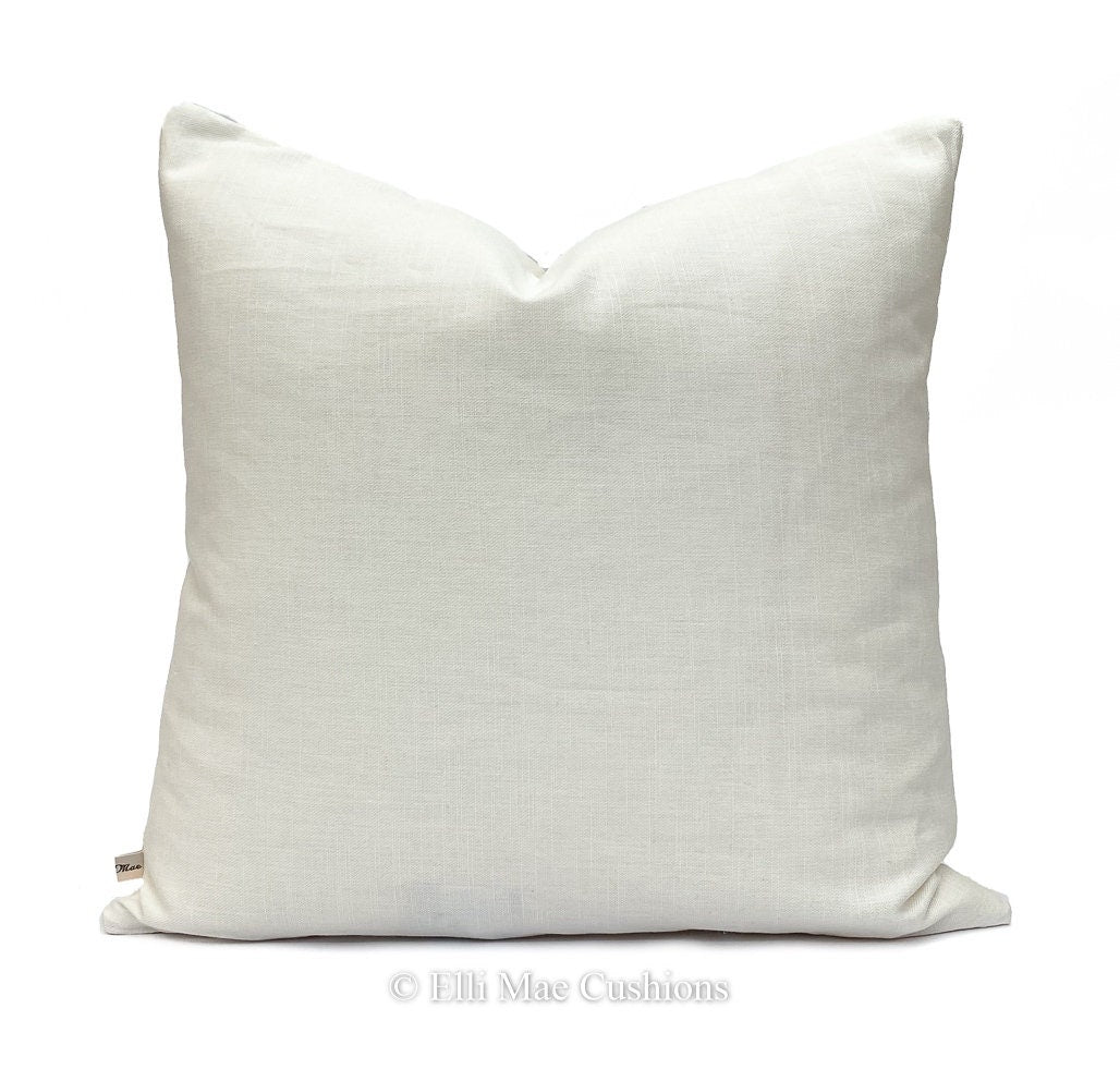 Cabbages and Roses Hatley Pink White Linen Vintage Designer Cushion Pillow Cover