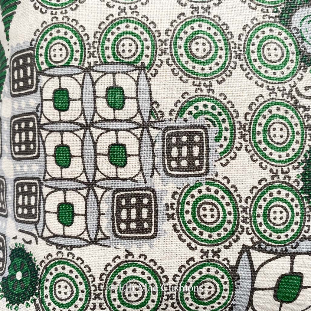 Martyn Lawrence Halcyon Luxury Designer Modern Green Beige Fabric Cushion Pillow Throw Cover
