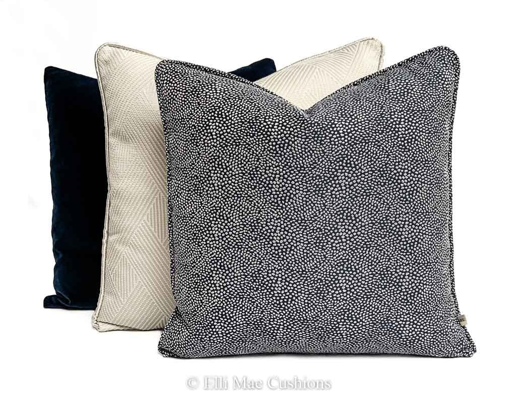 Luxury Designer Osborne & Little Akoya Blue Contemporary Cushion Throw Cover
