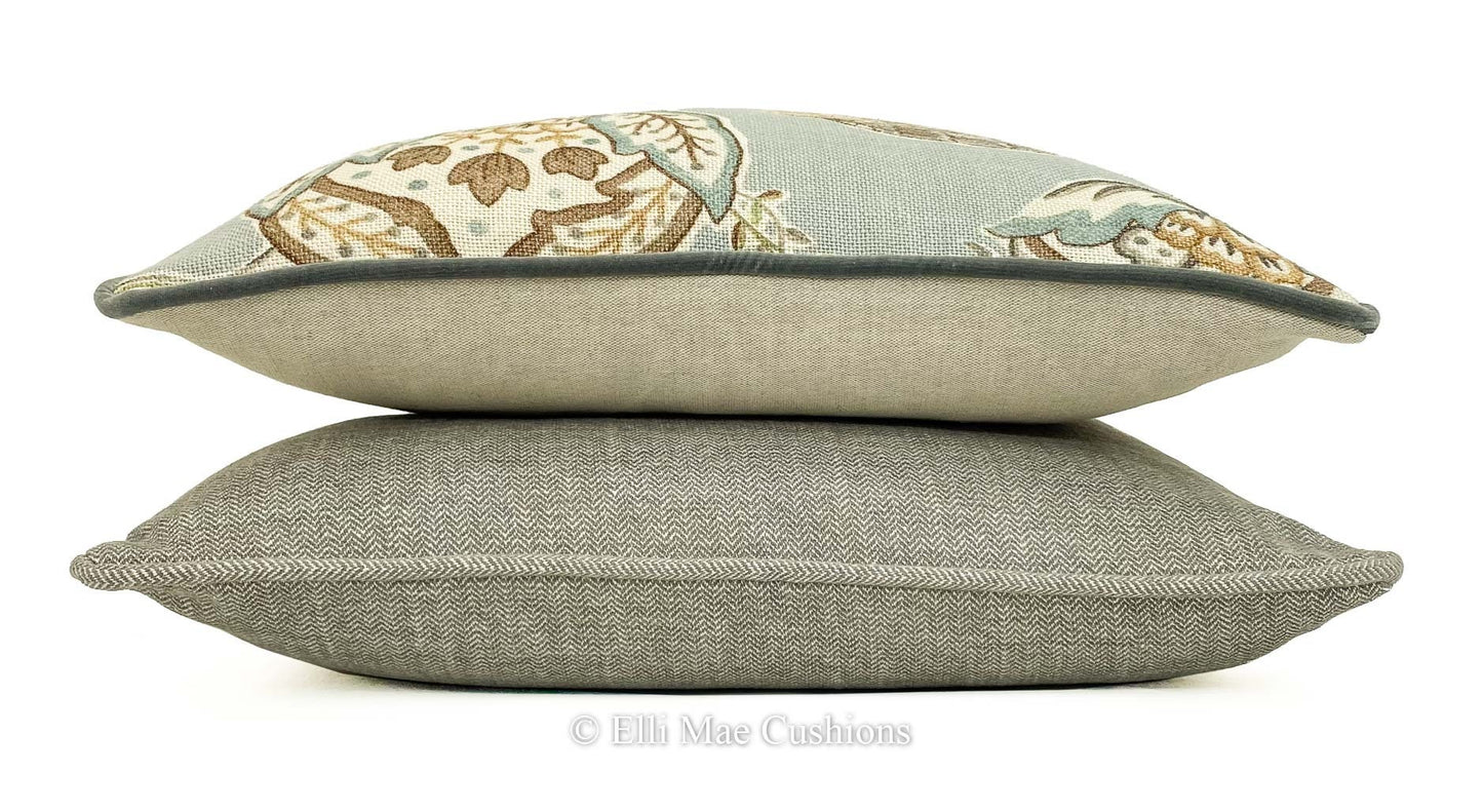William Morris Theodosia Luxury Designer Grey Vintage Cushion Throw Sofa Pillow Cover
