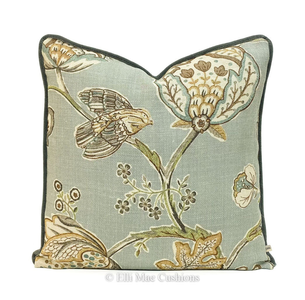 William Morris Theodosia Luxury Designer Grey Vintage Cushion Throw Sofa Pillow Cover