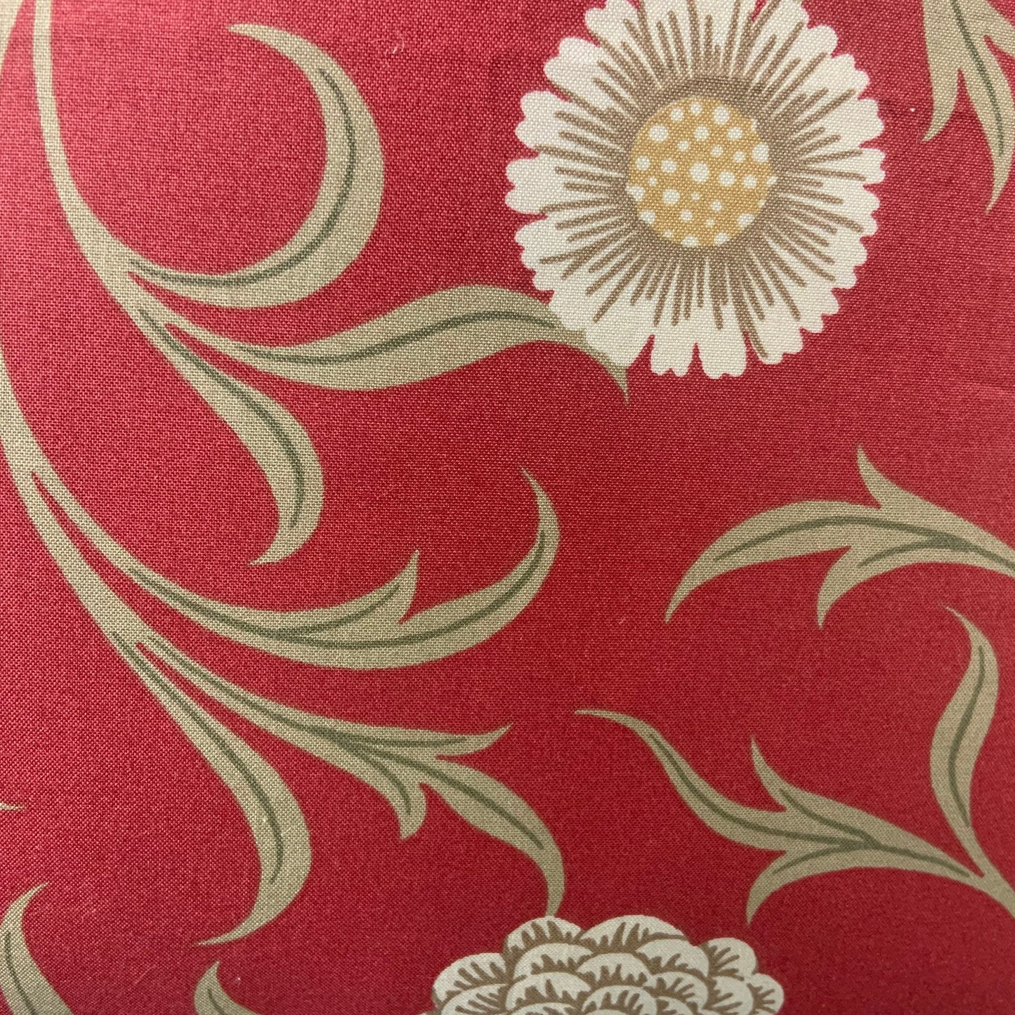William Morris Luxury Designer "Scroll" Vintage Retro Red Floral Sofa Cushion Pillow Cover