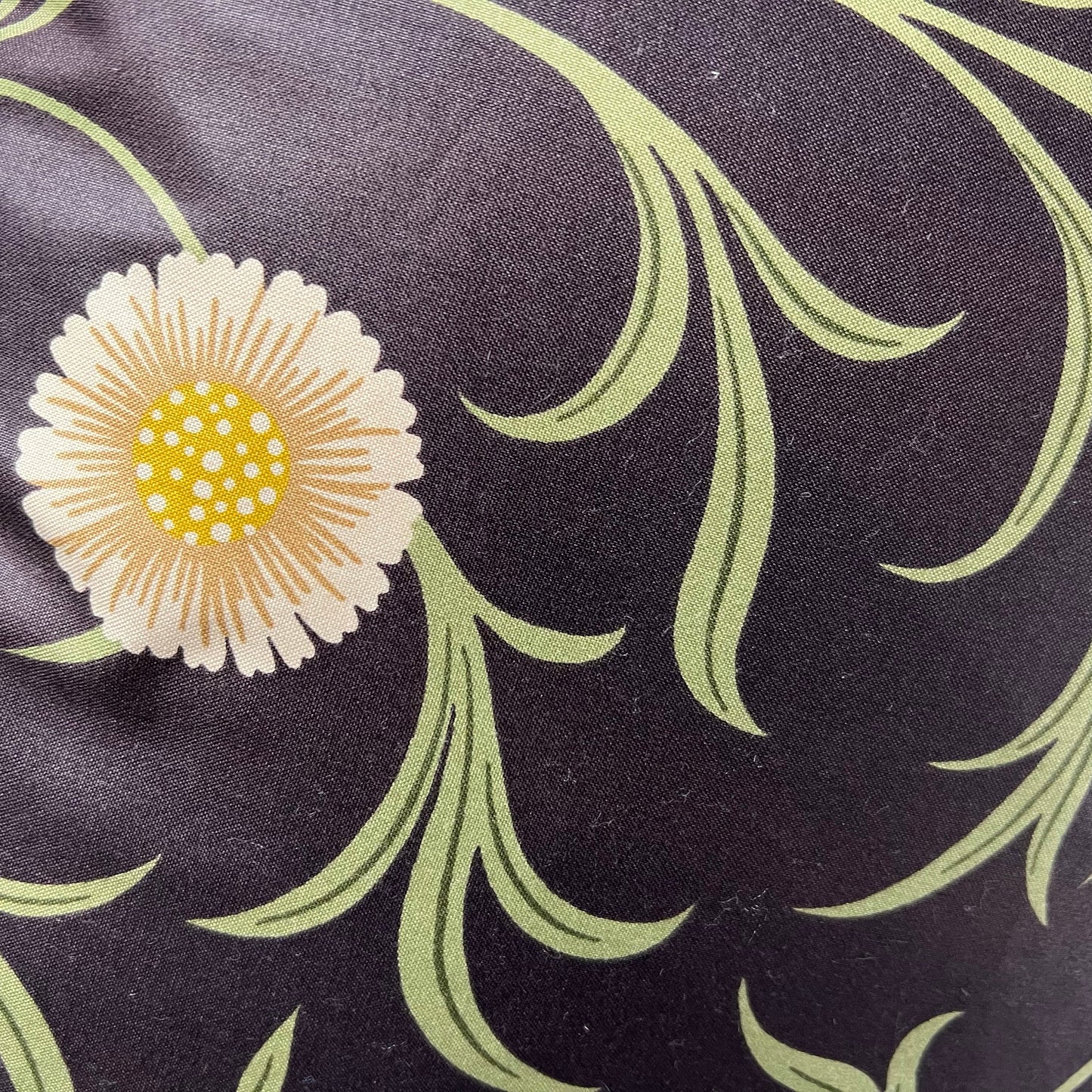 William Morris "Scroll" Vintage Retro Floral Black Sofa Cushion Pillow Cover