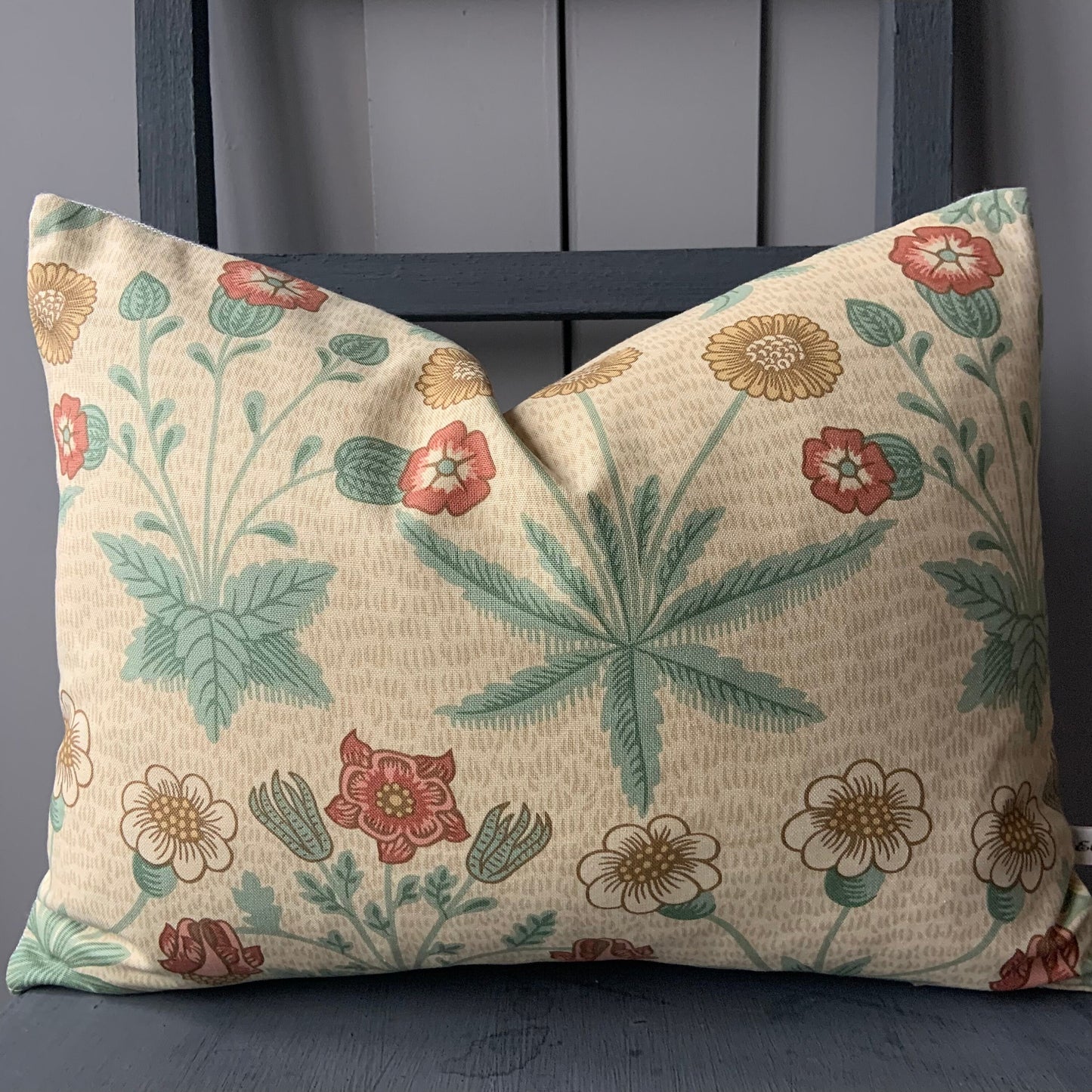 William Morris Daisy Luxury Vintage Designer Terracotta Gold Cushion Pillow Throw Cover
