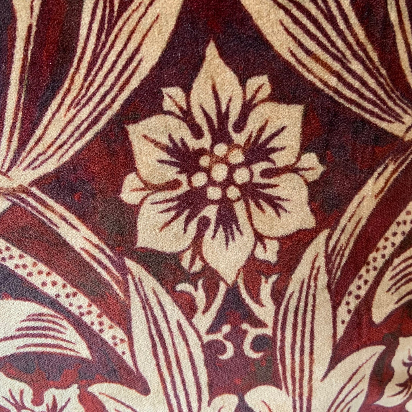 William Morris Luxury Designer Sunflower Red Velvet Vintage Cushion Pillow Throw Cover