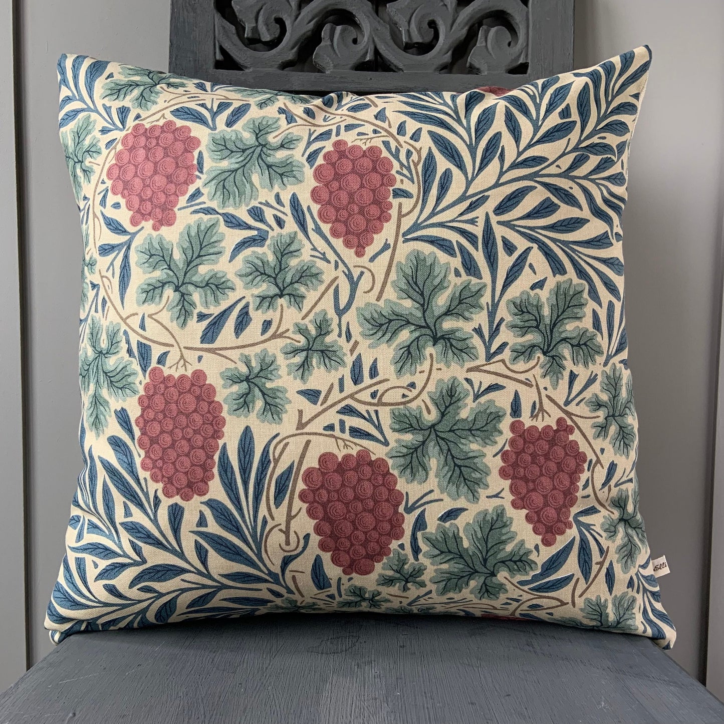 William Morris Luxury Designer Vine Blue Green Cushion Pillow Cover