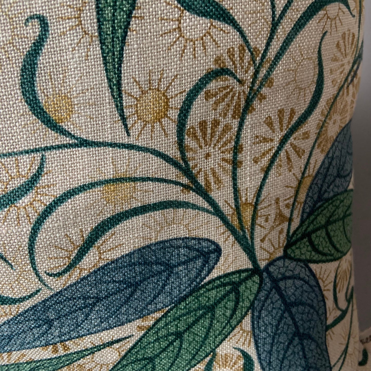 William Morris Luxury Designer Bamboo Vintage Blue Green Cushion Pillow Cover