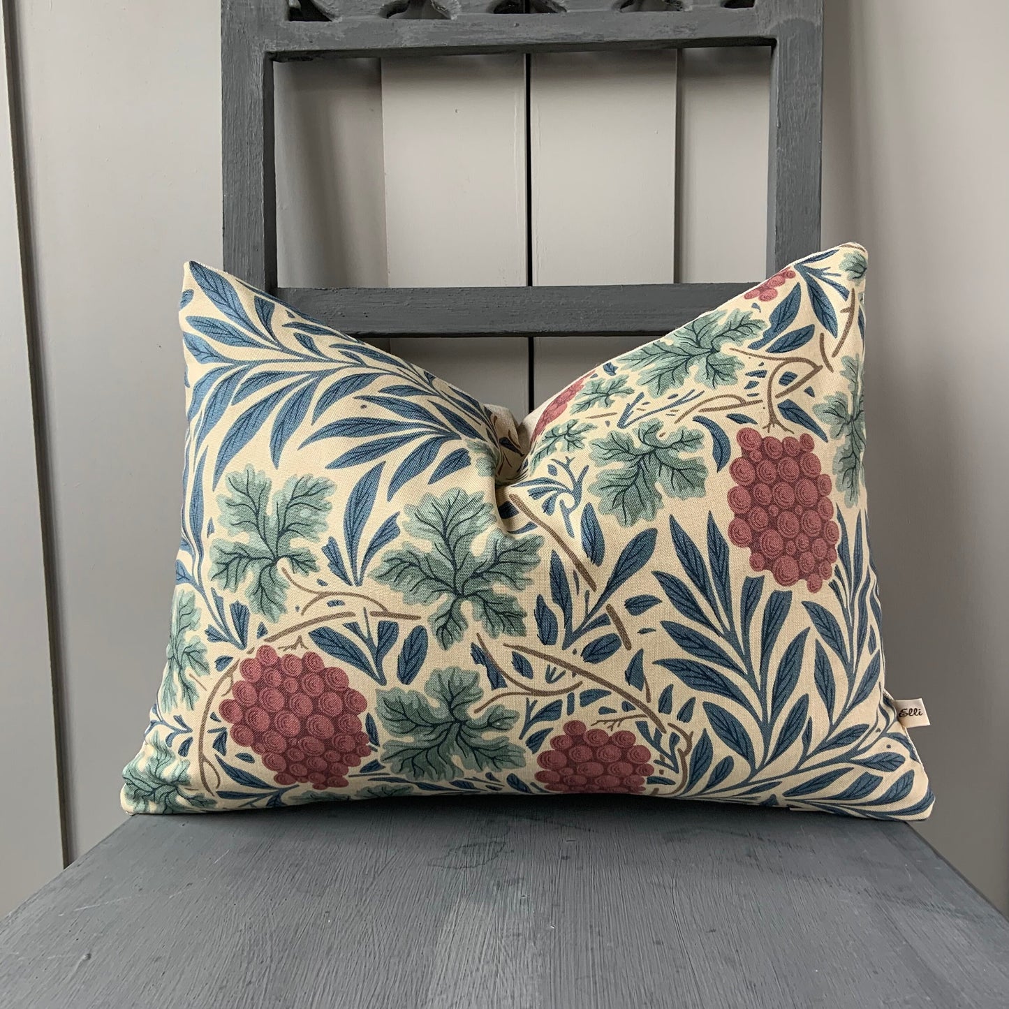 William Morris Luxury Designer Vine Blue Green Cushion Pillow Cover