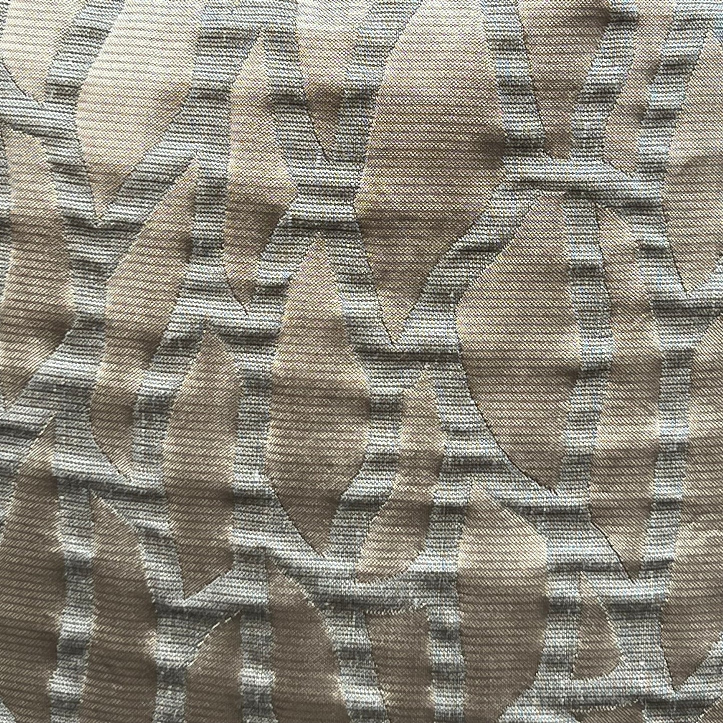Zinc Wallis Luxury Designer Beige Gold Contemporary Abstract Fabric Cushion Cover Throw Pillow