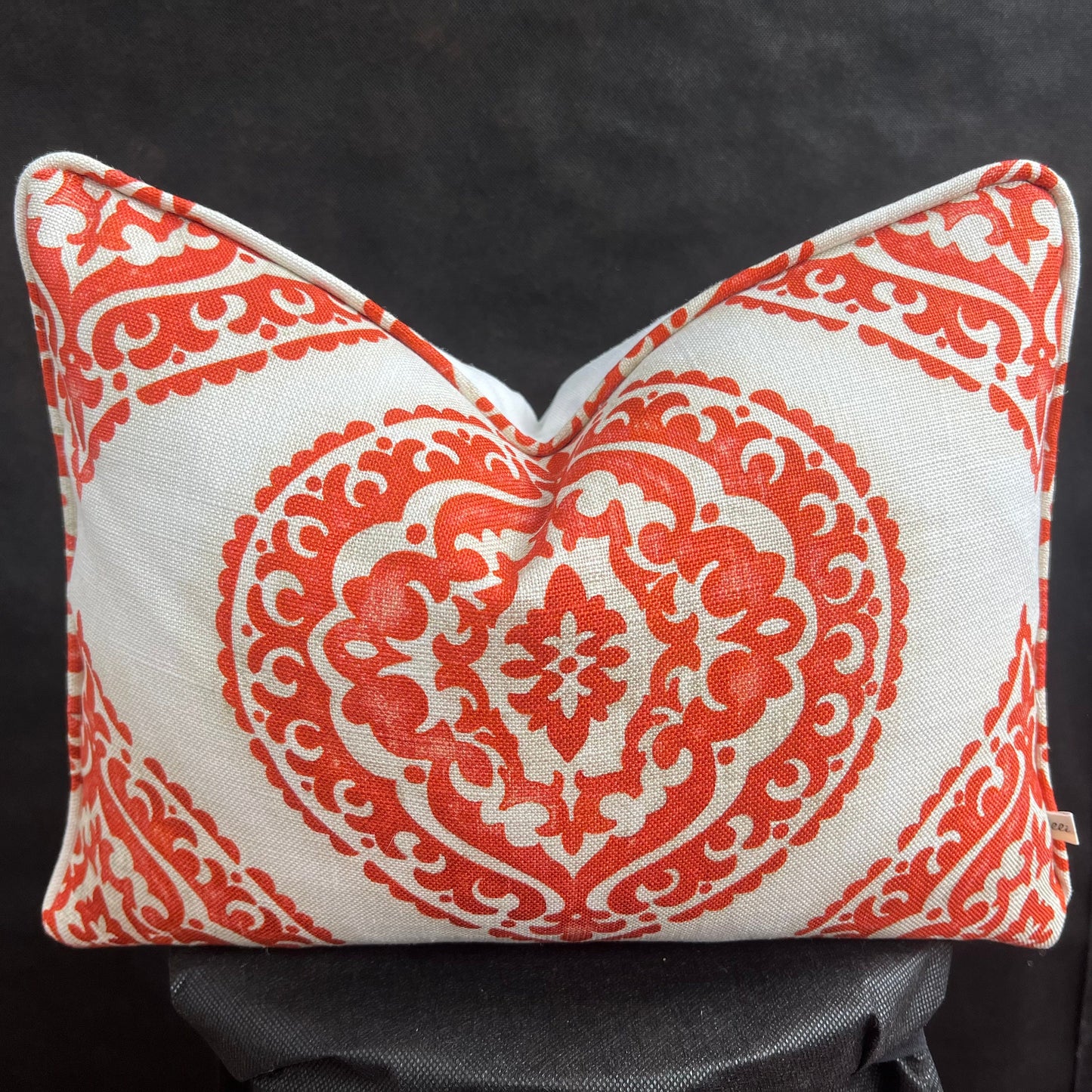 Jane Churchill Blakewater Designer Linen Orange Fabric Sofa Cushion Pillow Cover Throw