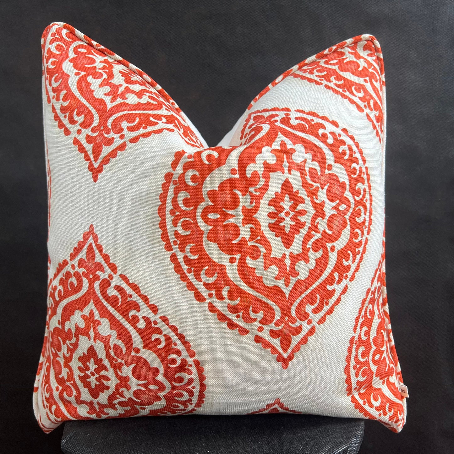 Jane Churchill Blakewater Designer Linen Orange Fabric Sofa Cushion Pillow Cover Throw