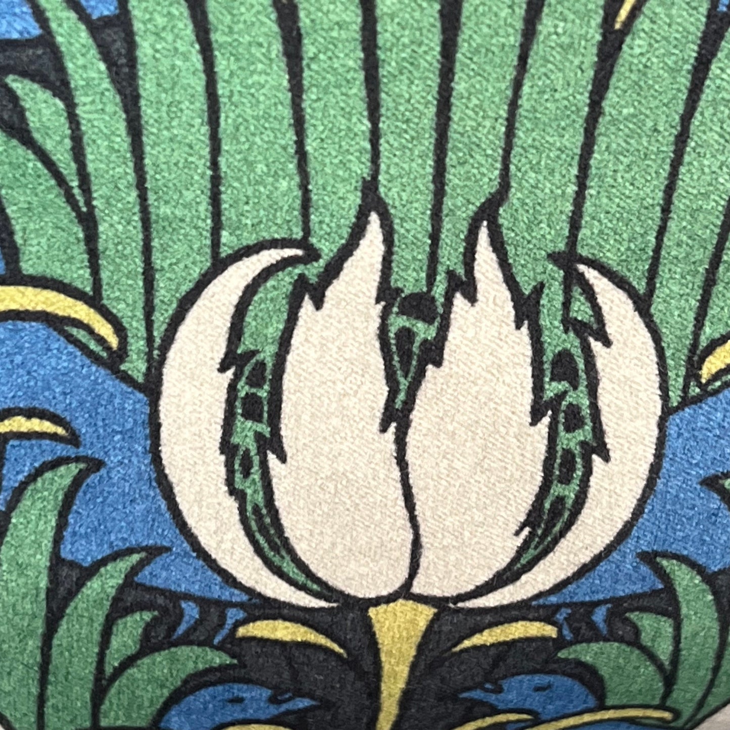 Sanderson Luxury Designer Tulip and Bird Blue Green Black Cushion Pillow Throw Cover