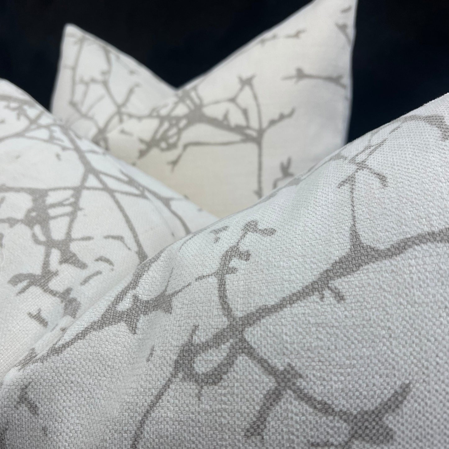 Romo Luxury Designer Arbor Cream Taupe Contemporary Cushion Pillow Cover