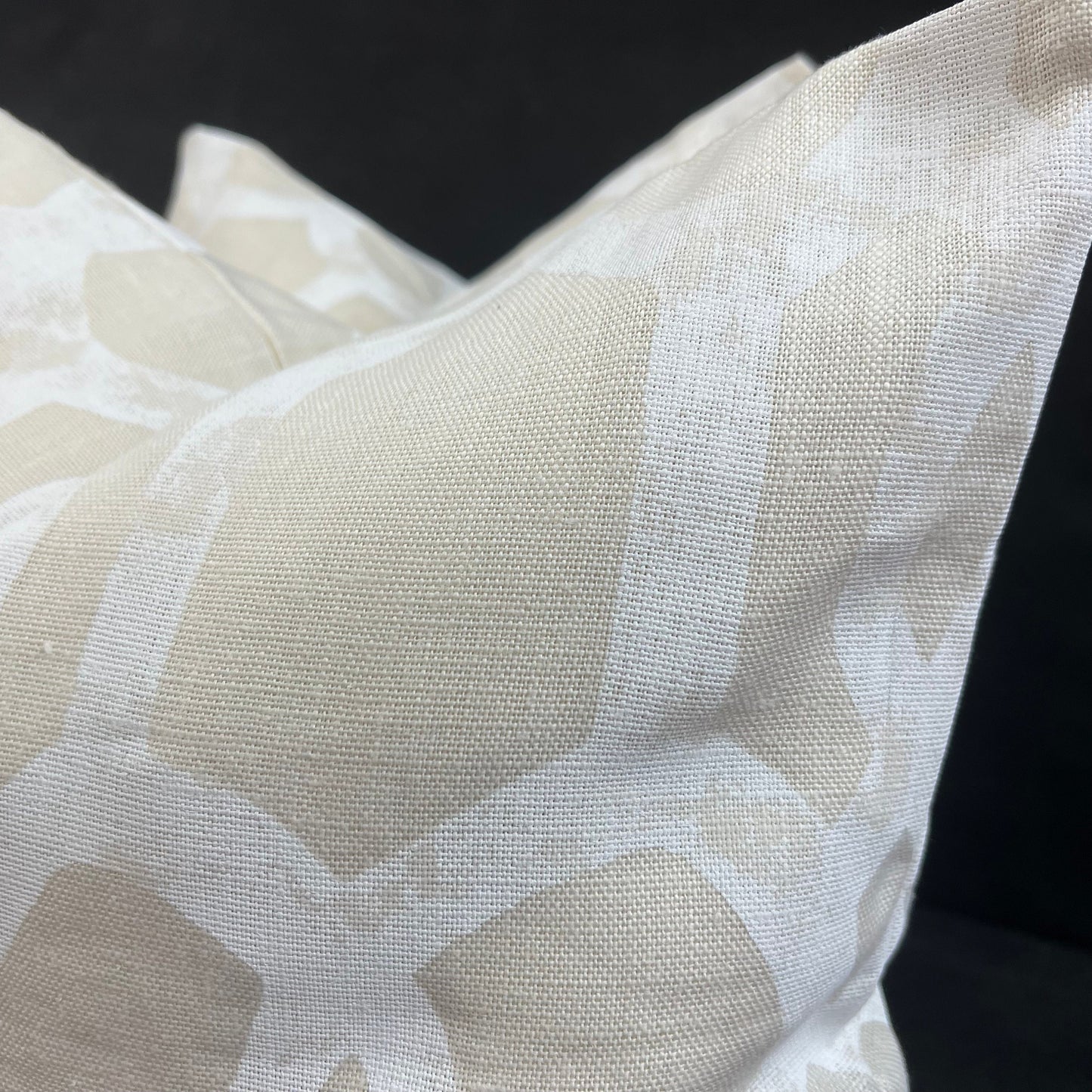 GP & J Baker Threads Zenith Luxury Designer Geometric Cream White Cushion Pillow Cover