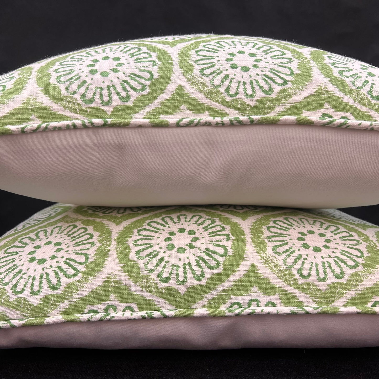Rapture and Wright Daisy Chain Green White Cushion Pillow Throw Cover