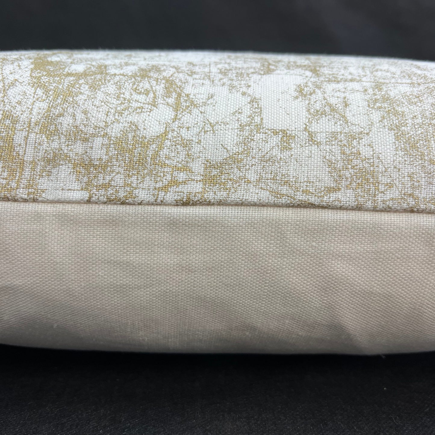 Luxury Designer Abstract Gold Cream Cushion Pillow Throw Cover