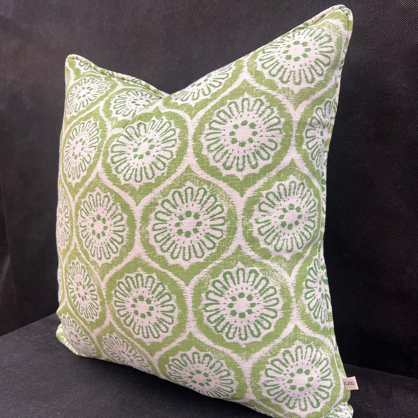 Rapture and Wright Daisy Chain Green White Cushion Pillow Throw Cover