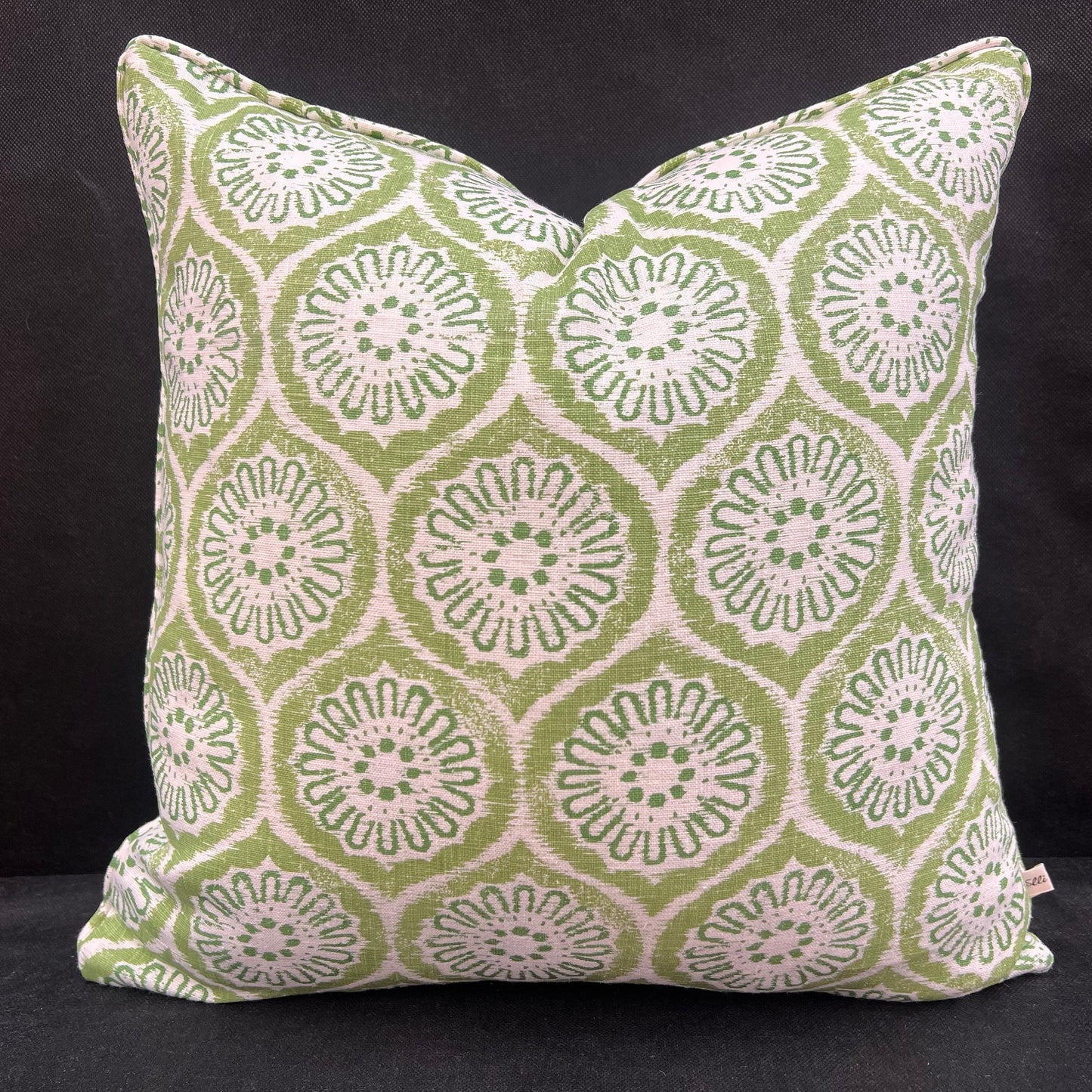 Rapture and Wright Daisy Chain Green White Cushion Pillow Throw Cover