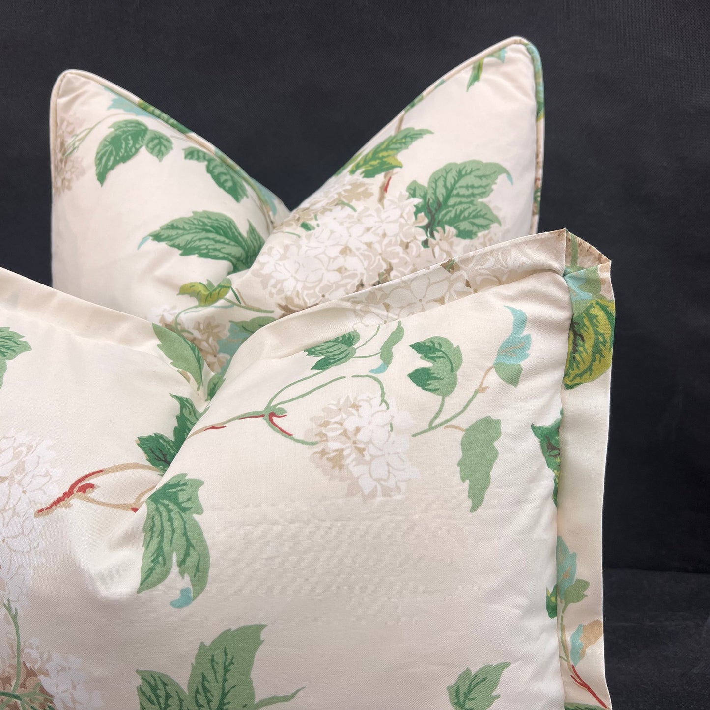 Colefax and Fowler Chantilly Luxury Designer Cream Green Decorative Cushion Pillow Cover