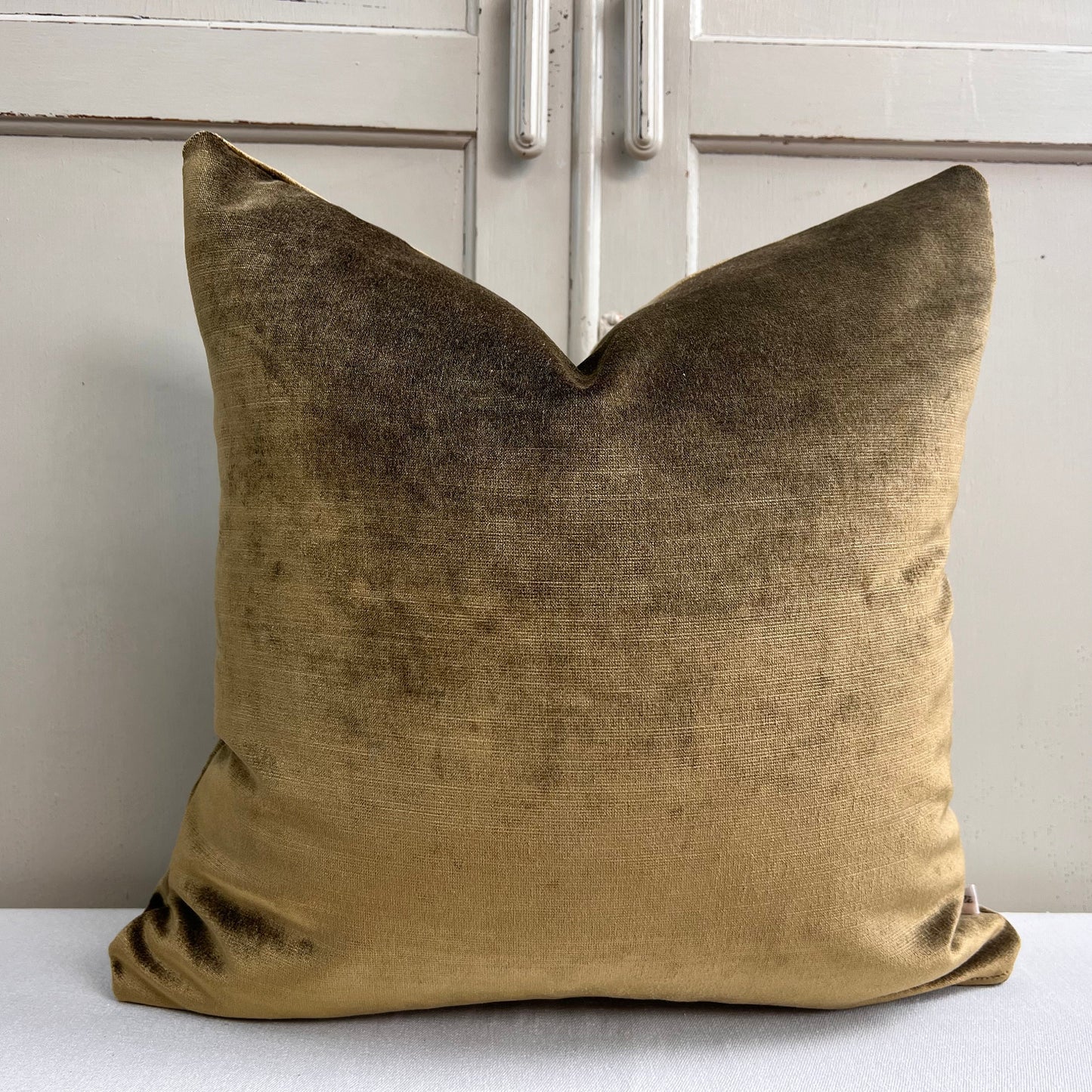 Designers Guild Luxury Glenville Forest Plain Velvet Cushion Pillow Sofa Cover