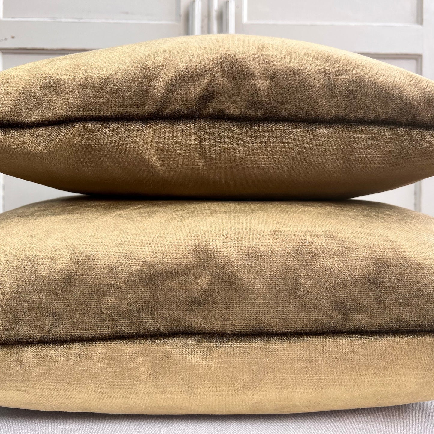 Designers Guild Luxury Glenville Forest Plain Velvet Cushion Pillow Sofa Cover