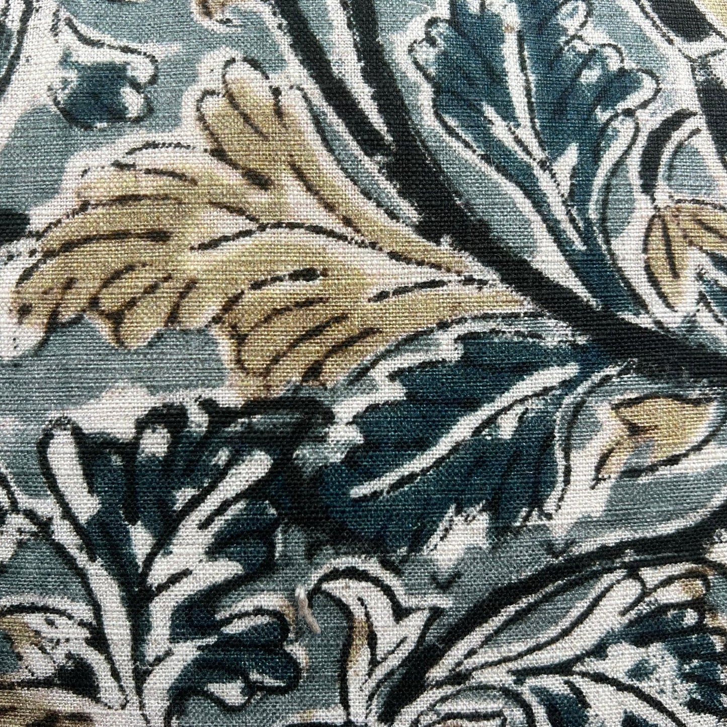 William Yeoward Kalamos Blue Black Contemporary Fabric Cushion Pillow Cover