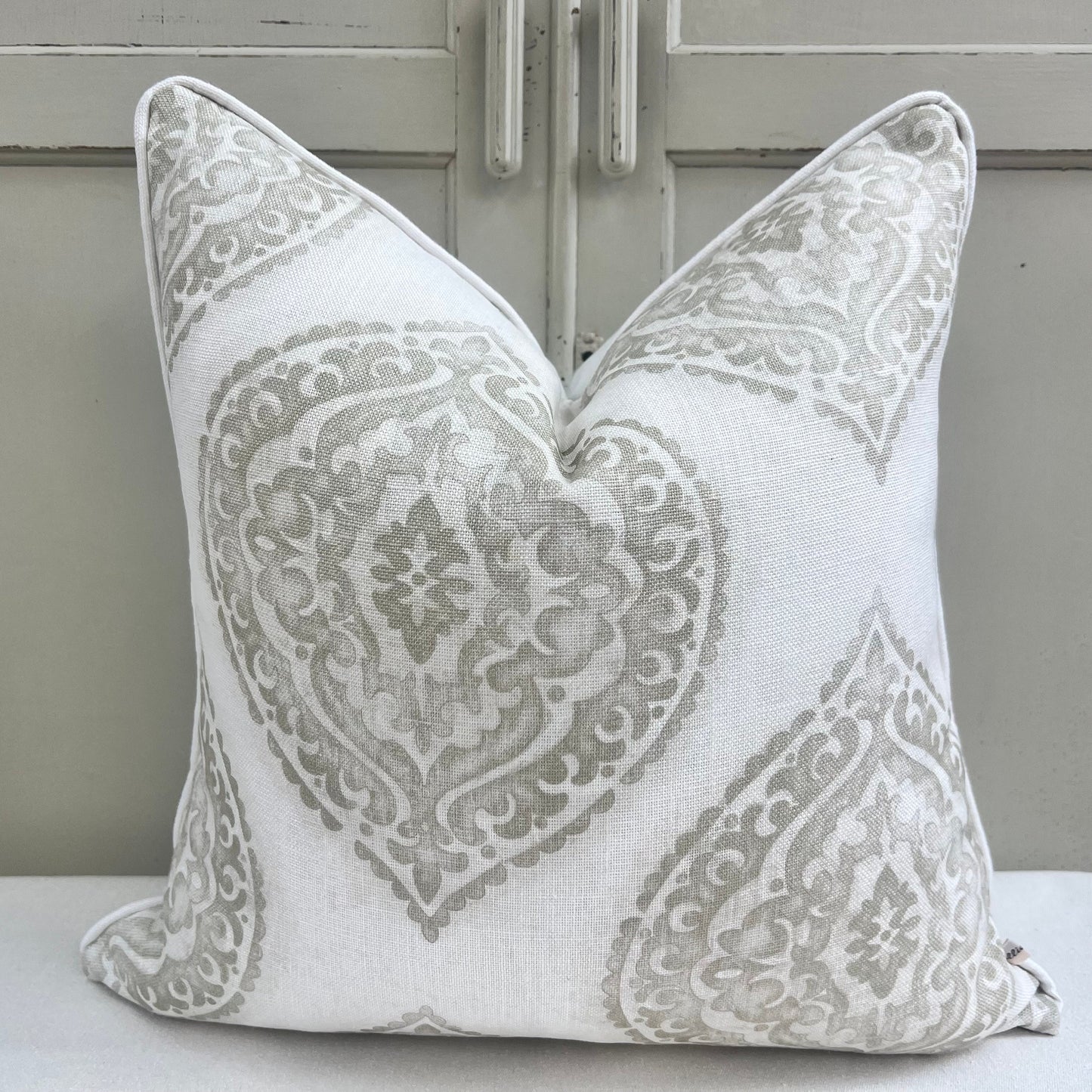 Jane Churchill Blakewater Designer Linen Beige Neutral Fabric Sofa Cushion Pillow Cover Throw