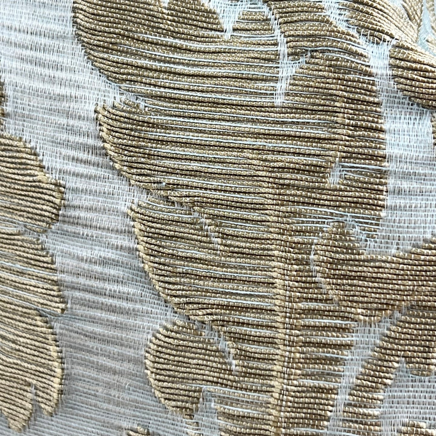 Colefax and Fowler Luxury Designer Cantinella Duck Egg and Gold Brocade Cushion Sofa Throw Pillow