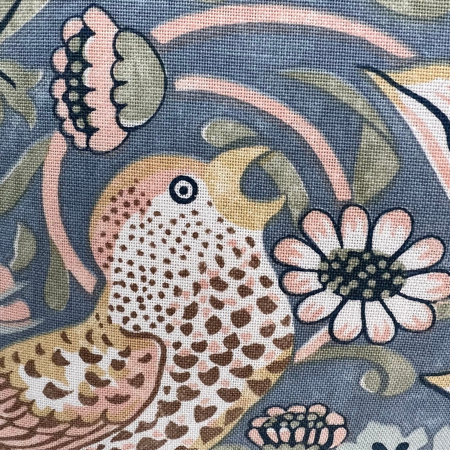 William Morris Fabric Cushion Cover Strawberry Thief Slate Blue Designer Sofa Throw Pillow