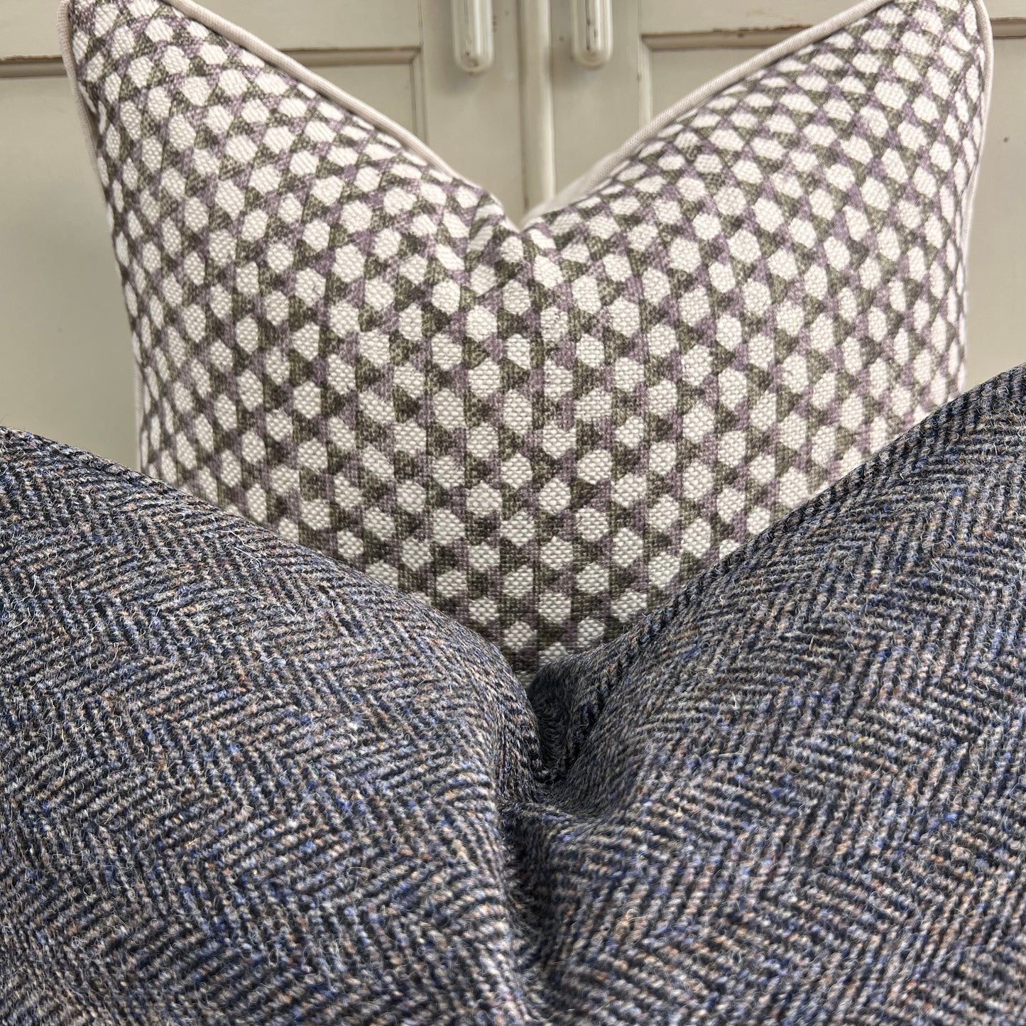 Cushions Made In Fermoie Wicker Luxury Designer Decorative Black Plum Linen Cushion Pillow Throw Cover