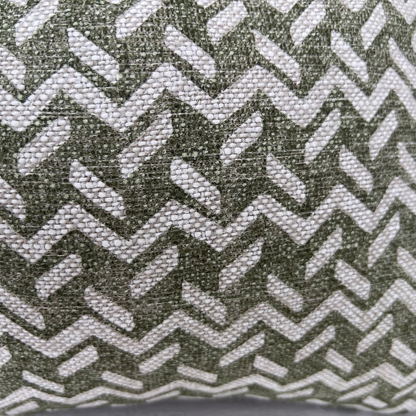 Cushions Made In Fermoie Chiltern Luxury Designer Decorative Olive Green Linen Cushion Pillow Throw Cover