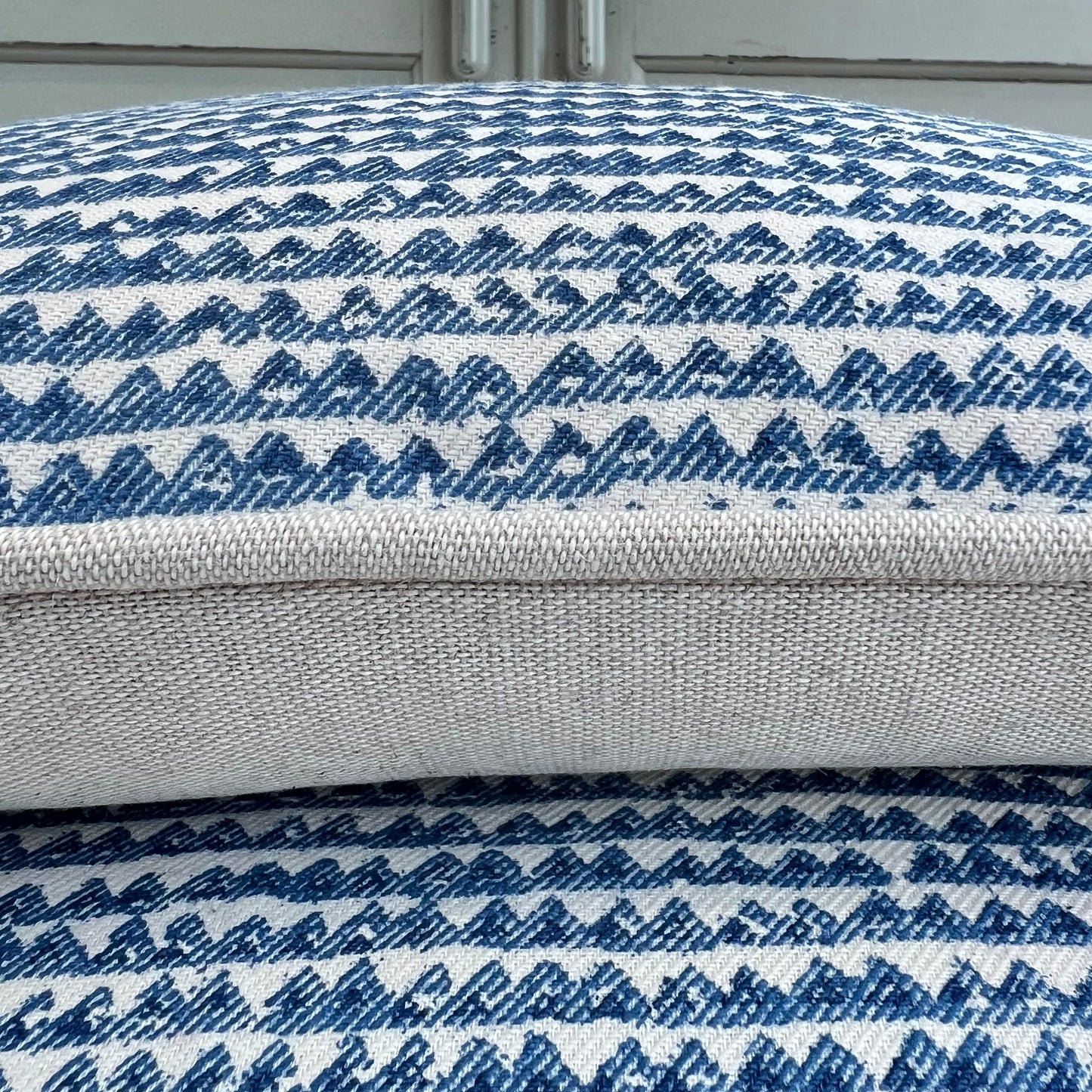 Cushions Made In Fermoie Mendip Decorative Blue Neutral Cotton Cushion Pillow Throw Cover