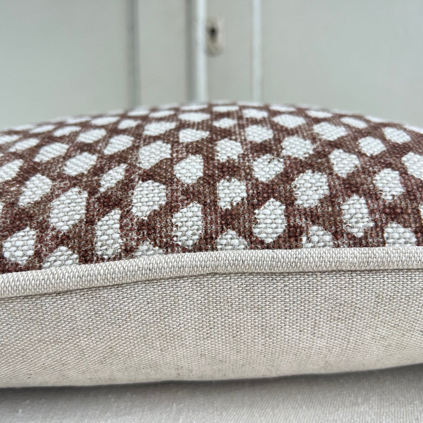 Cushions Made In Fermoie Wicker Luxury Designer Decorative Neutral Linen Cushion Pillow Throw Cover