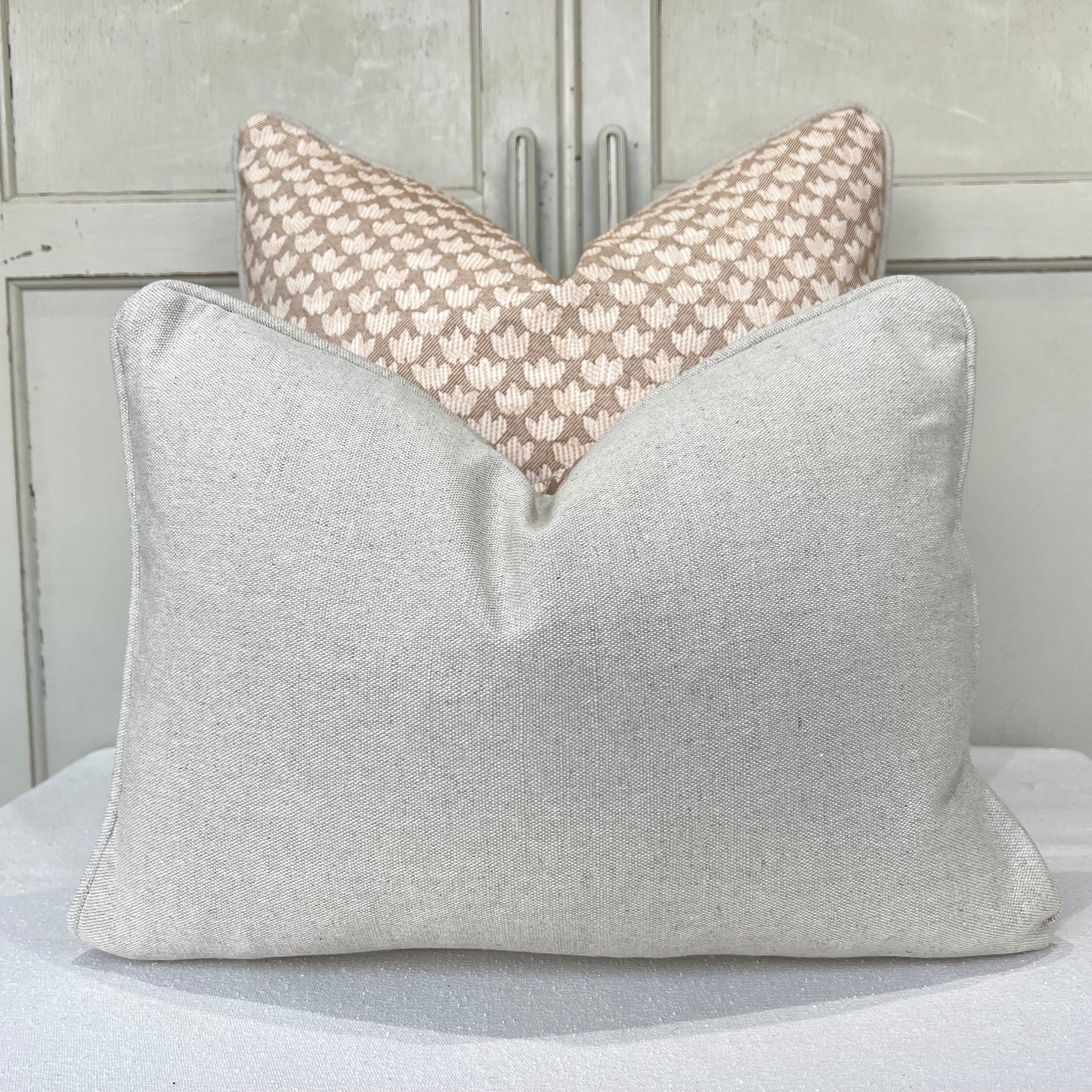 Cushions Made In Fermoie Eythorne Luxury Beige Neutral Cotton Cushion Pillow Throw Cover