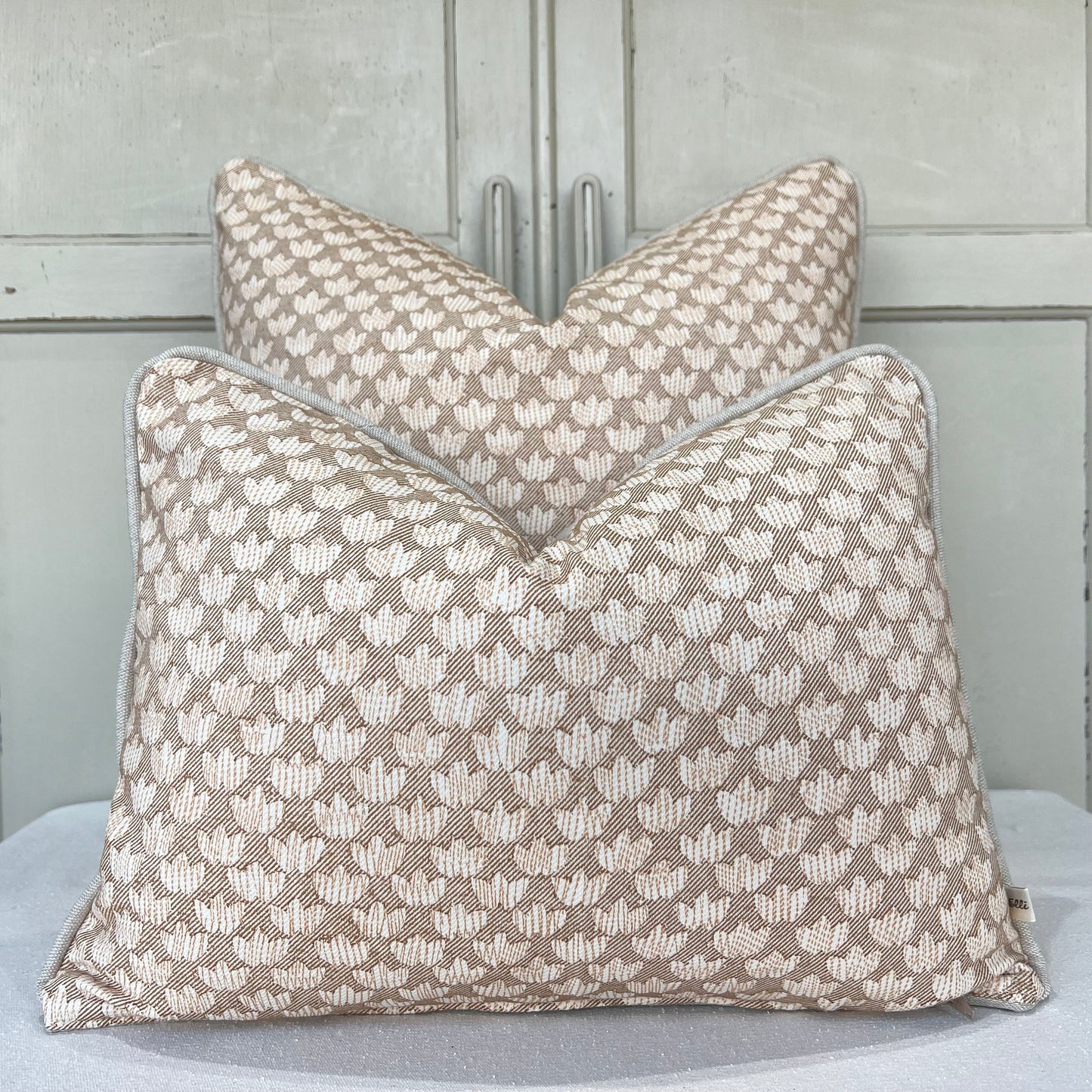 Cushions Made In Fermoie Eythorne Luxury Beige Neutral Cotton Cushion Pillow Throw Cover