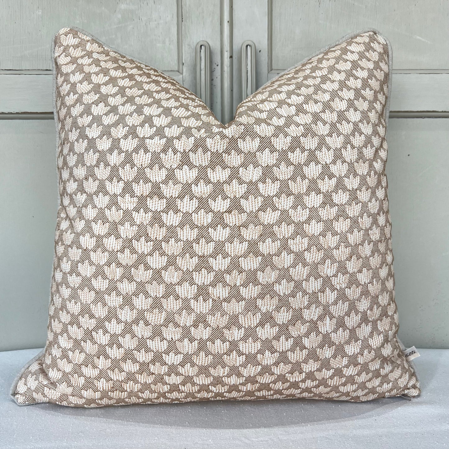 Cushions Made In Fermoie Eythorne Luxury Beige Neutral Cotton Cushion Pillow Throw Cover