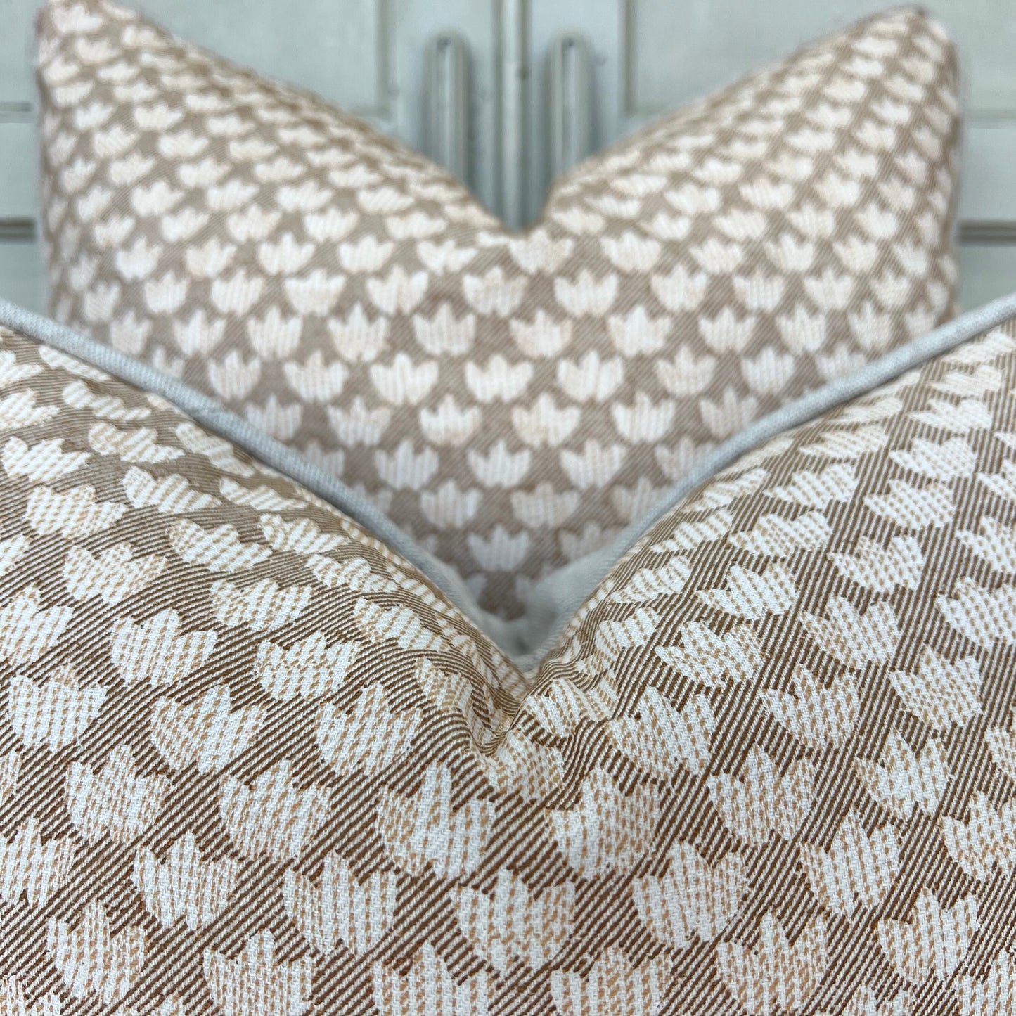 Cushions Made In Fermoie Eythorne Luxury Beige Neutral Cotton Cushion Pillow Throw Cover