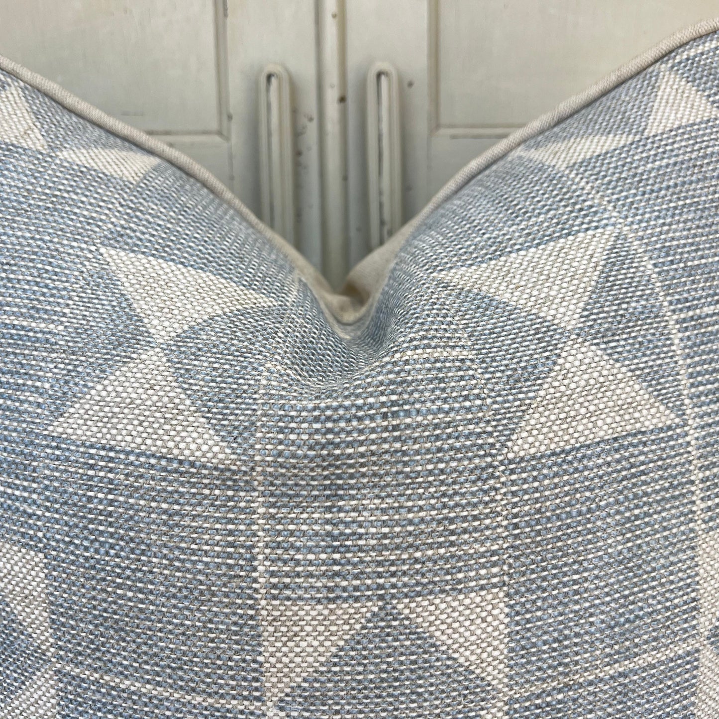 Cushions Made In Fermoie Flag Decorative Pale Blue Neutral Linen Cushion Pillow Throw Cover